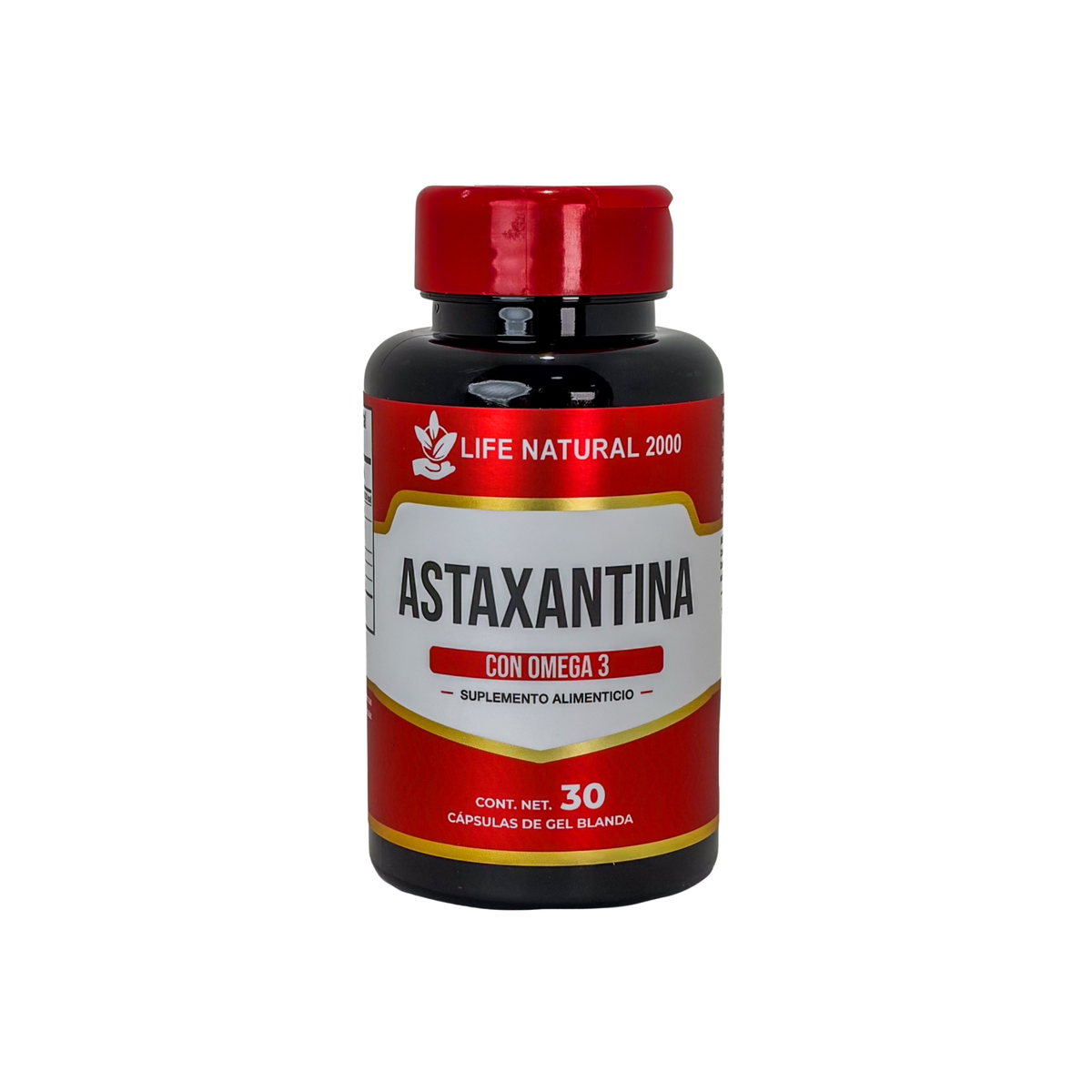 Astaxantina con Omega 3 Life Natural 2000 – 30 cápsulas