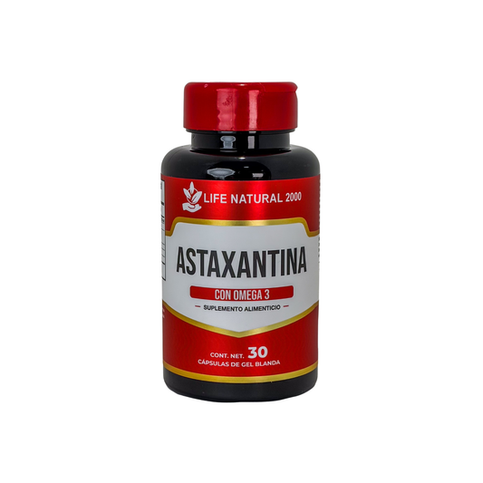 Astaxantina con Omega 3 Life Natural 2000 – 30 cápsulas