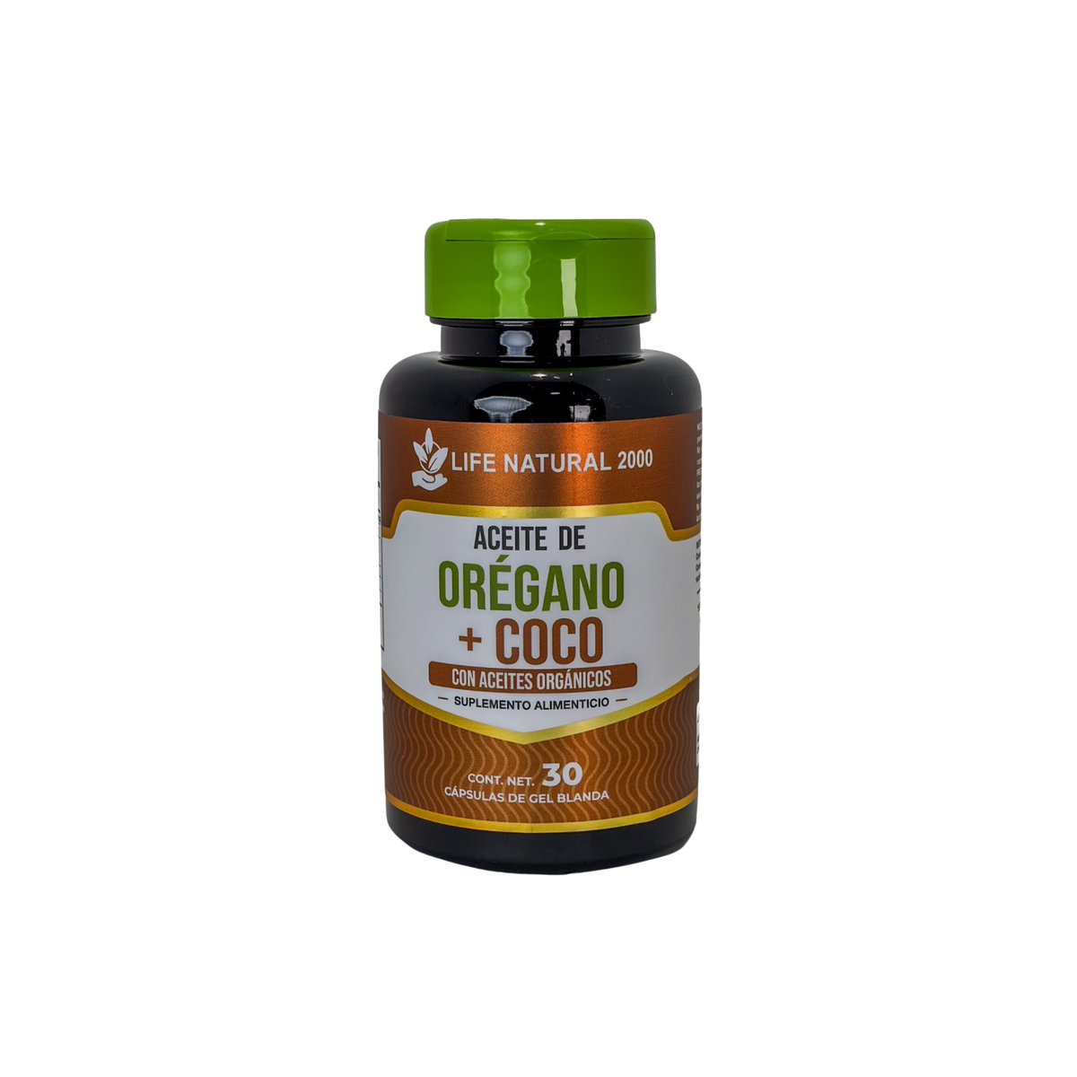 Aceite de Orégano + Coco Life Natural 2000 – 30 cápsulas
