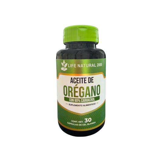 Aceite de Orégano con Carvacrol Life Natural 2000 – 30 cápsulas