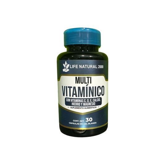 Multivitamínico con Vitaminas y Minerales Life Natural 2000 – 30 cápsulas