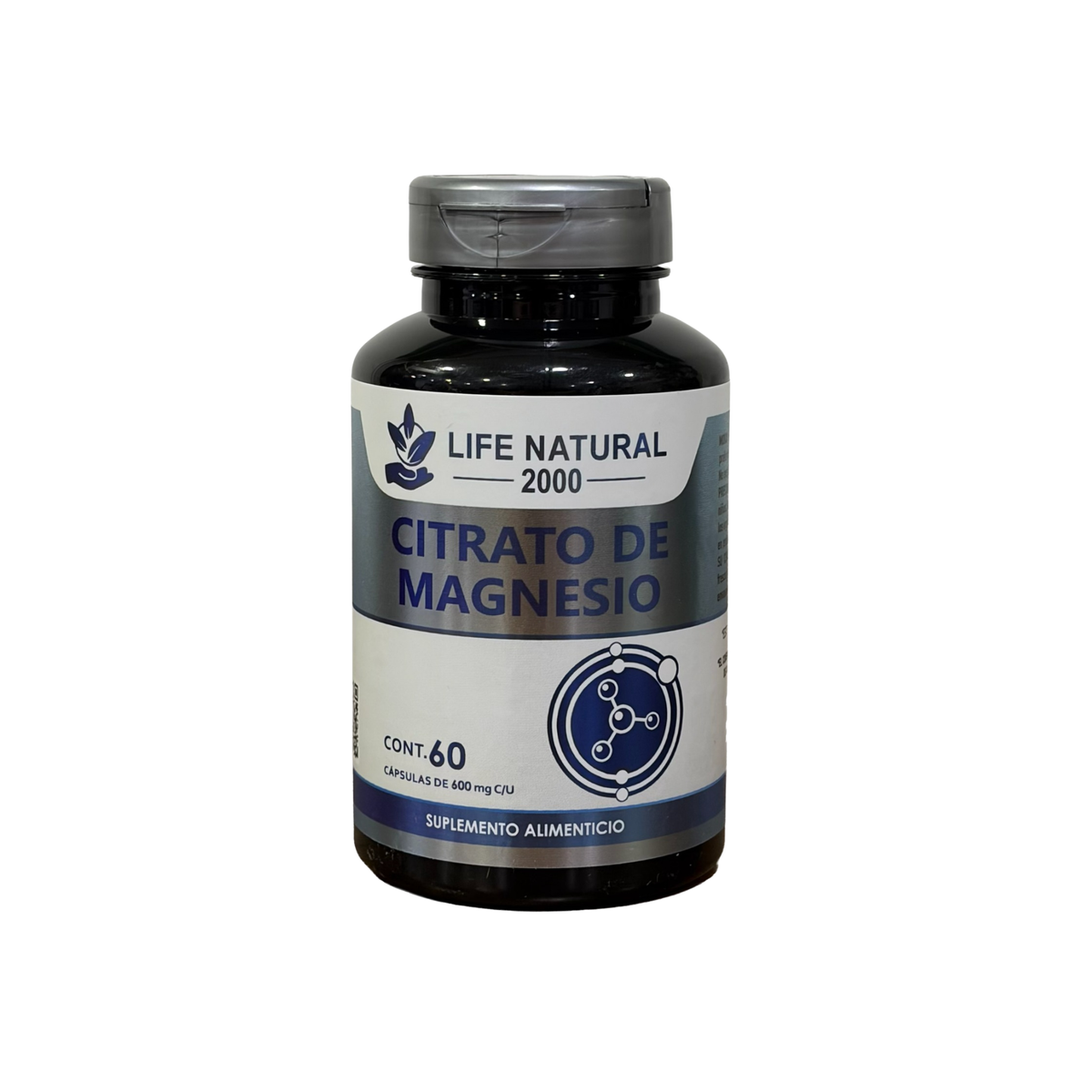 Citrato de Magnesio Life Natural 2000 – 60 cápsulas