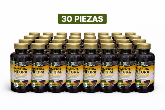 Pimienta Negra + Curcumina 60 Tabletas / 30 piezas