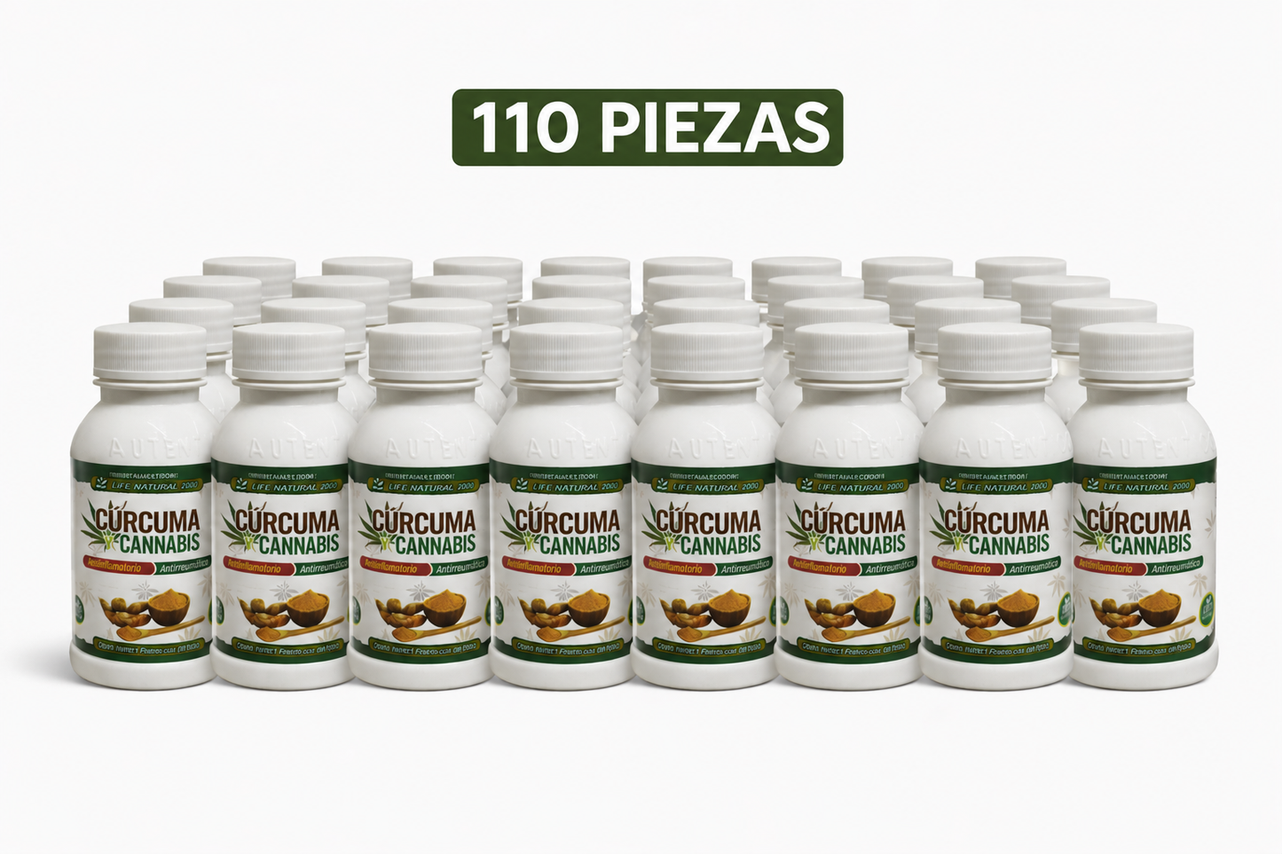 Curcuma y Cannabis 60 Tabletas / 110 piezas