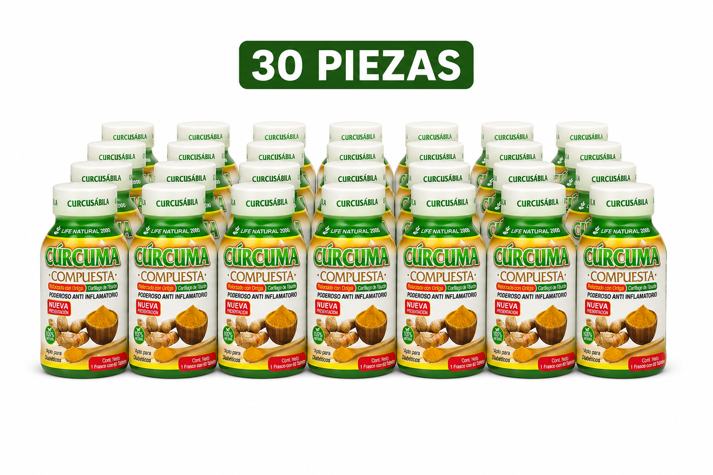 Curcuma Compuesta Nueva Presentacion / 30 Piezas