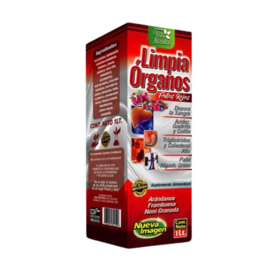 Tónico Limpia Órganos Frutos Rojos 1LT