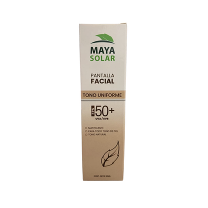 Protector Solar Facial Maya Solar Tono Uniforme