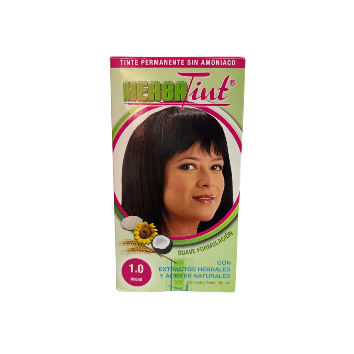 Tinte HERBATINT Permanente Sin Amoniaco Tono 1.0 Negro