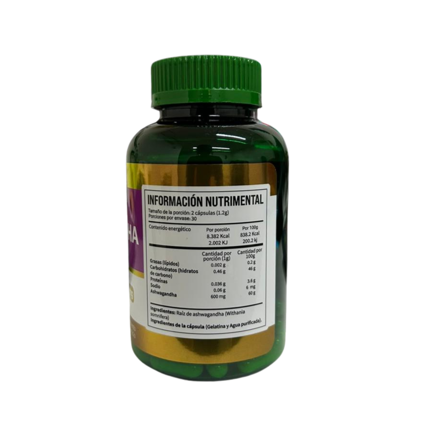 Ashwagandha 600 mg (60 capsulas)